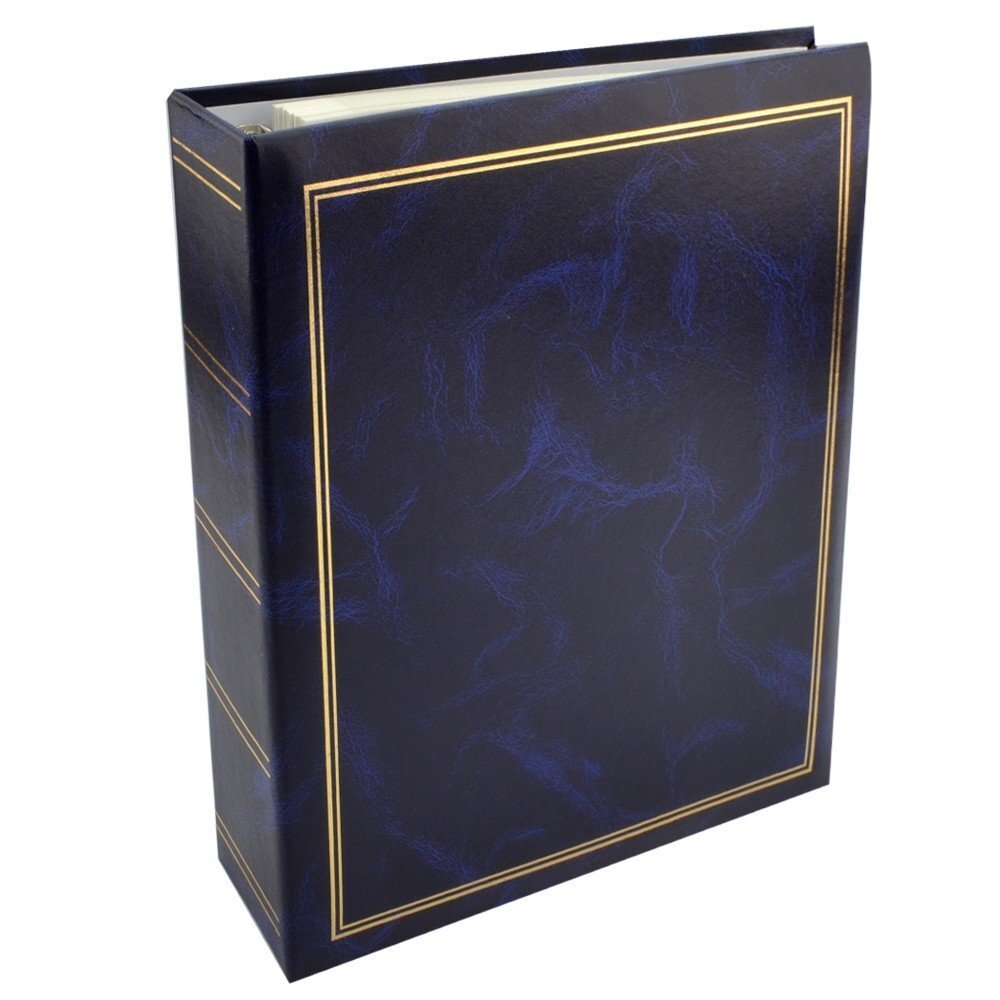 Procart Album foto classic 23x28 cm 50 pagini albe autoadezive tip caiet mecanic culoare albastru