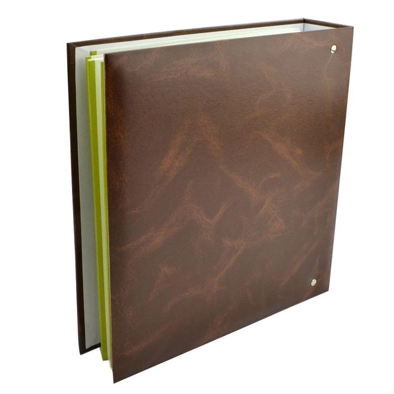 Procart Album foto classic 23x28 cm 50 pagini albe autoadezive tip caiet mecanic culoare maro