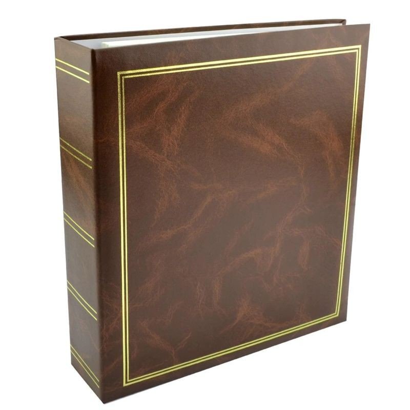 Procart Album foto classic 23x28 cm 50 pagini albe autoadezive tip caiet mecanic culoare maro