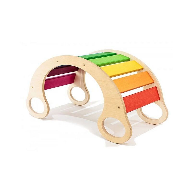 Procart Balansoar rocker din lemn placa de echilibru multifunctional multicolor