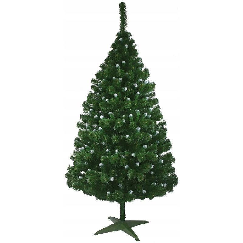 Procart Brad artificial pin canadian 180 cm diametru 118 cm 89 ramuri 455 ace varfuri ninse verde