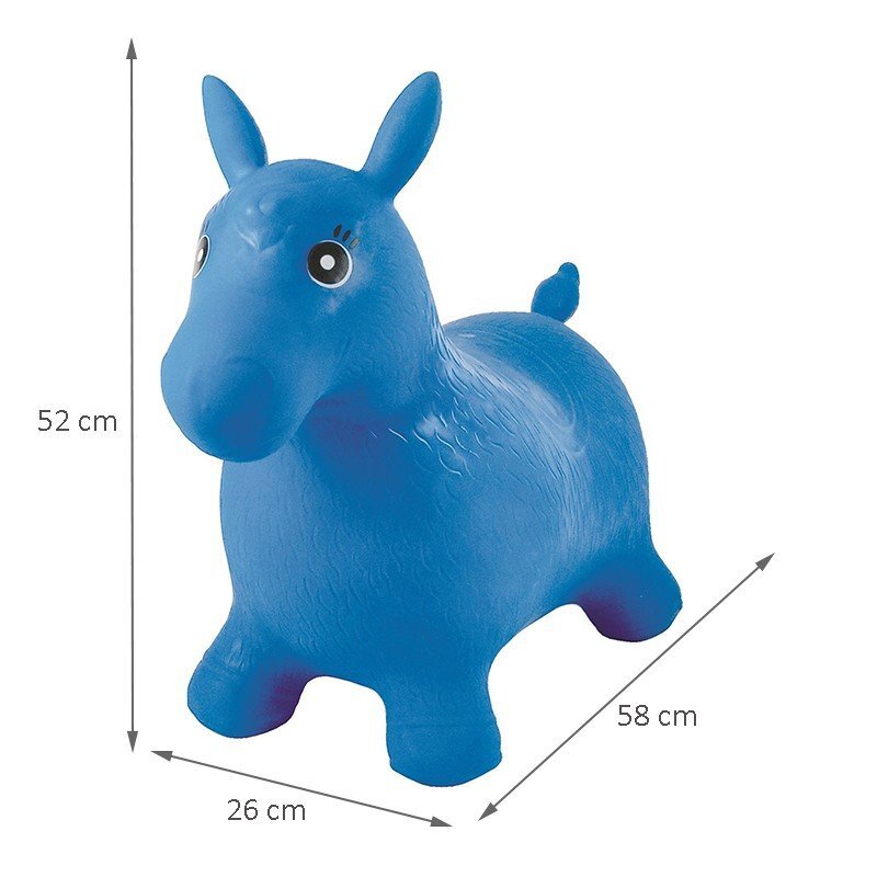 Procart Calut gonflabil albastru pentru copii jucarie saltareata din cauciuc 58x26x52 cm