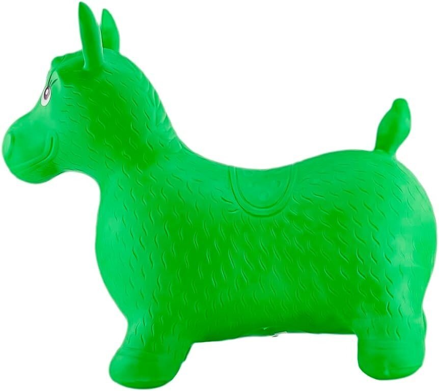 Procart Calut gonflabil verde pentru copii jucarie saltareata din cauciuc 58x26x52 cm