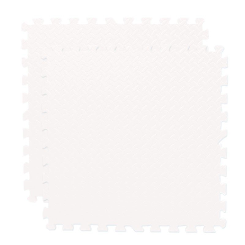 Procart Covoras puzzle xl 60x60 cm grosime 2 cm spuma eva 2 piese culoare alb
