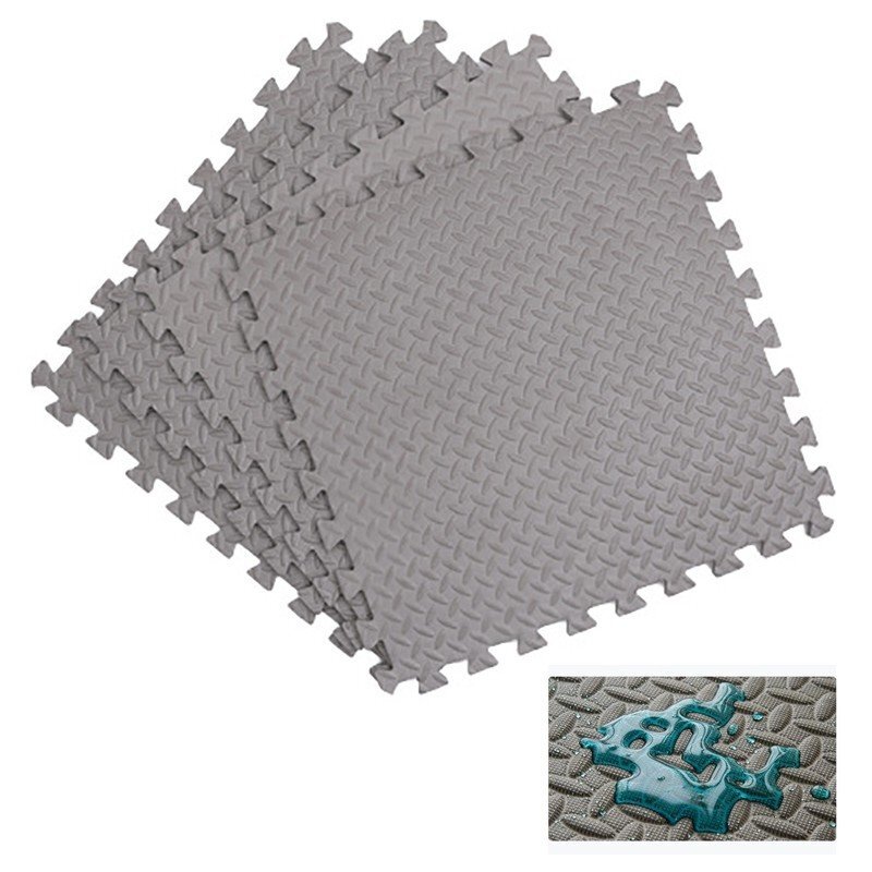 Procart Covoras puzzle xl 60x60 cm grosime 2 cm spuma eva 2 piese culoare gri