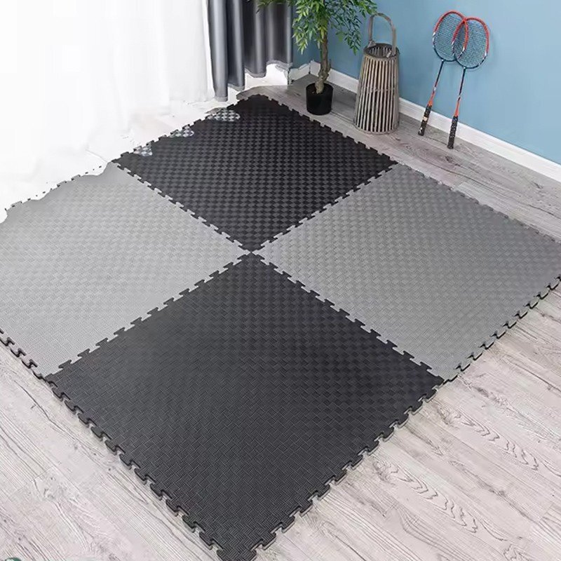 Procart Covoras tip puzzle xxl spuma eva 100x100 cm grosime 2 cm antiderapant bicolor culoare produs negrugri