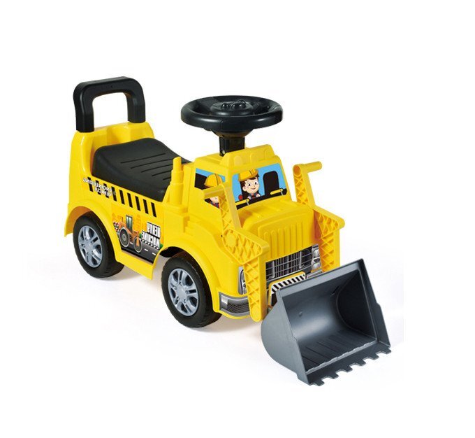 Procart Excavator fara pedale volan muzical cupa frontala 65.5x22.5x37 cm