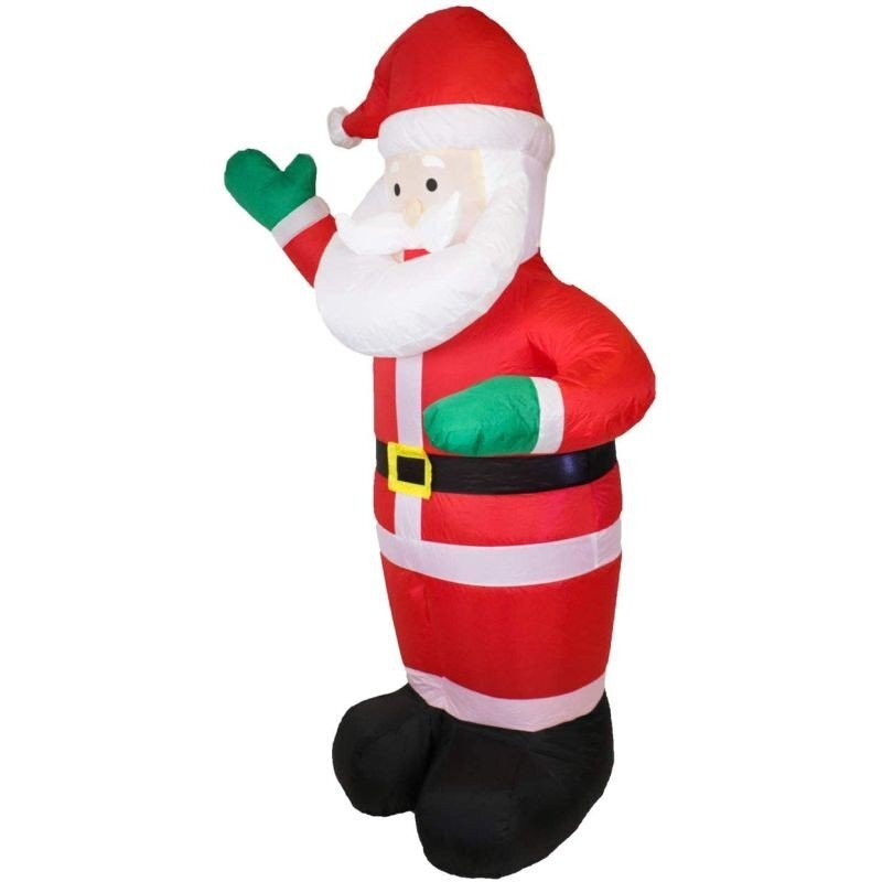 Procart Figurina mos craciun gonflabil 180 cm iluminat led pentru interior si exterior