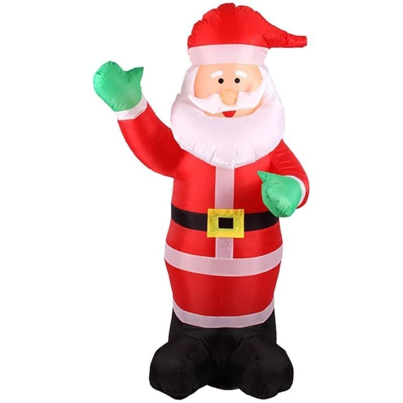 Procart Figurina mos craciun gonflabil 180 cm iluminat led pentru interior si exterior
