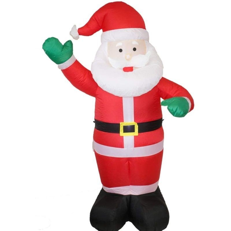Procart Figurina mos craciun gonflabil 240 cm iluminat led pentru interior si exterior