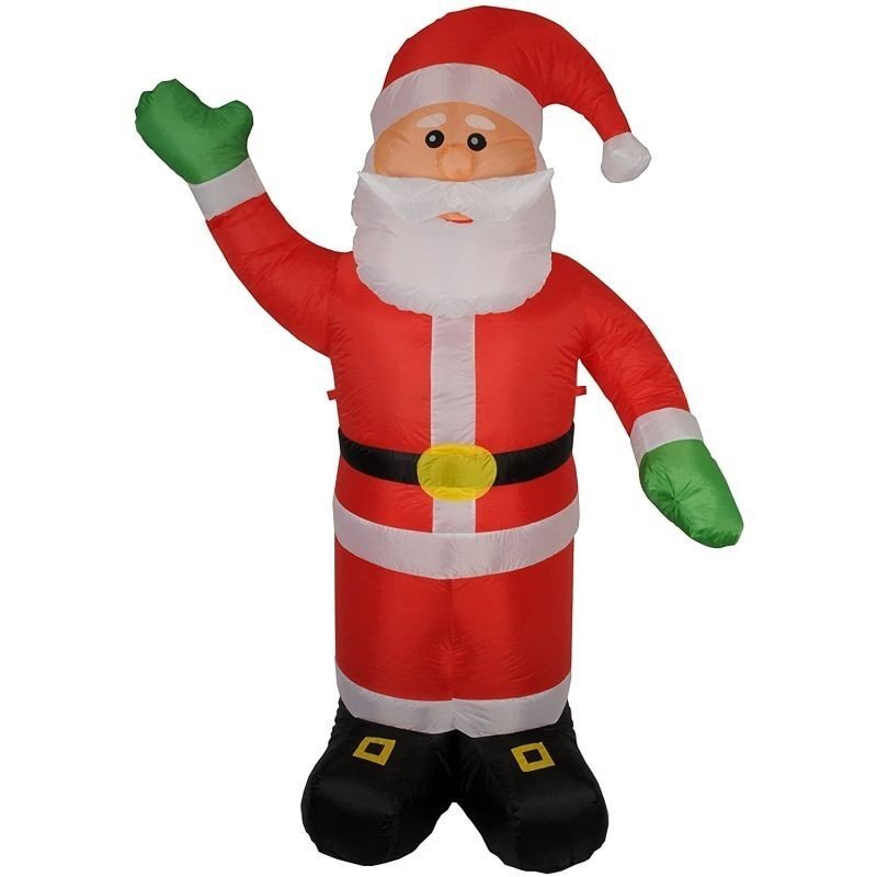 Procart Figurina mos craciun gonflabil 240 cm iluminat led pentru interior si exterior