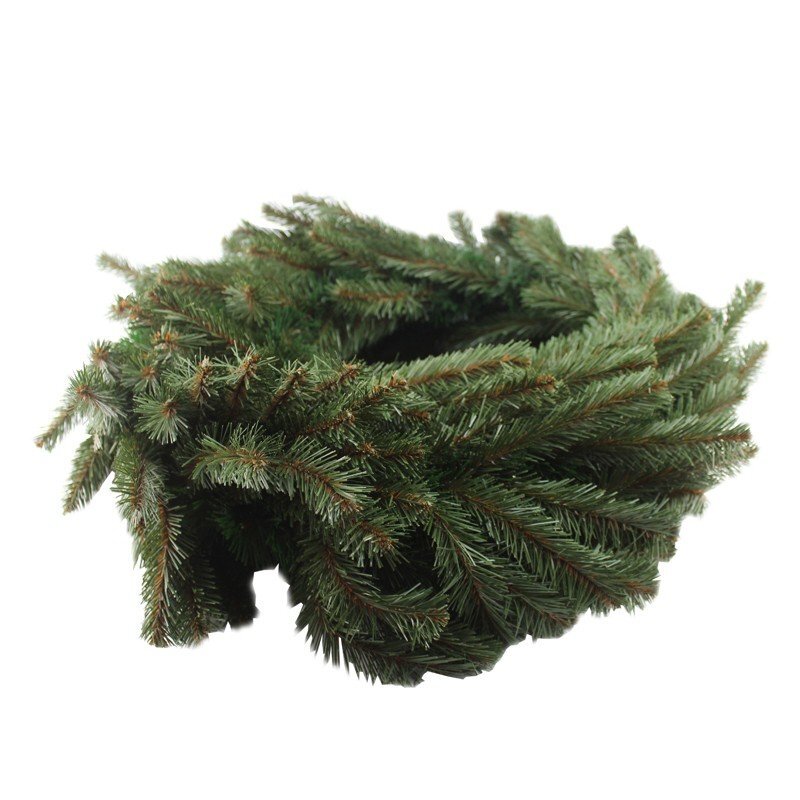 Procart Ghirlanda decorativa din brad artificial molid scandinav lungime 5.4 m verde natural aspect bogat