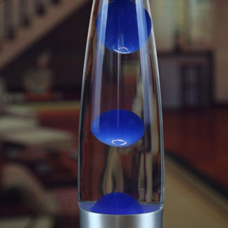 Procart Lampa decorativa lava blue 30w inaltime 41 cm alimentare priza