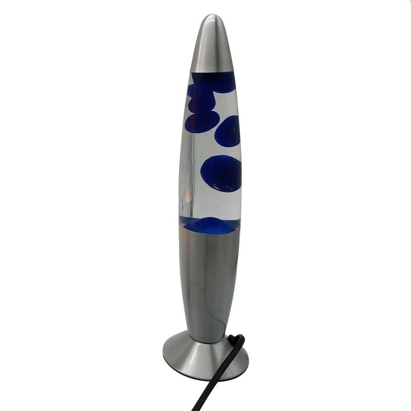 Procart Lampa decorativa lava blue 30w inaltime 41 cm alimentare priza