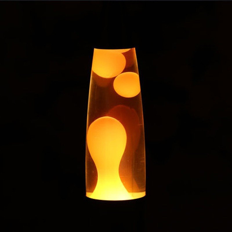 Procart Lampa decorativa lava orange 30w inaltime 41 cm alimentare priza
