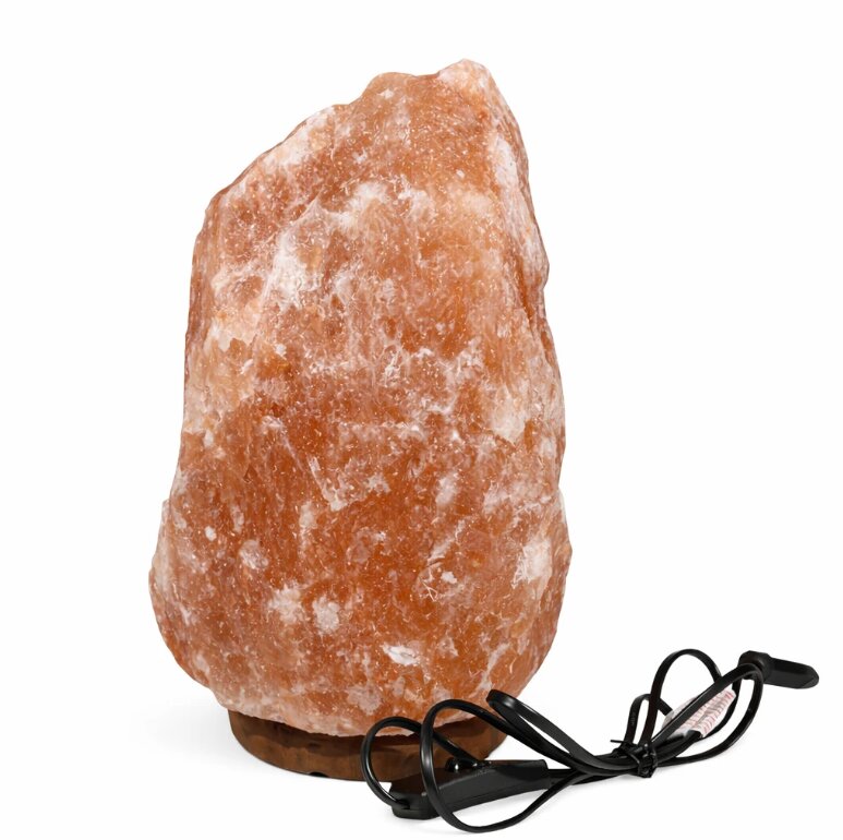 Procart Lampa sare himalaya suport din lemn intrerupator greutate 10-12 kg