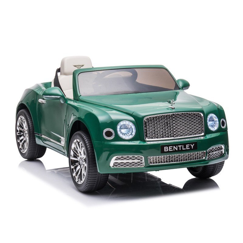 Procart Masina electrica pentru copii Bentley Mulsanne 2 motoare 35w mp3 maxim 30 kg telecomanda roti eva verde