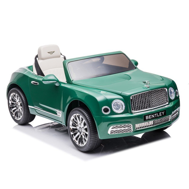 Procart Masina electrica pentru copii Bentley Mulsanne 2 motoare 35w mp3 maxim 30 kg telecomanda roti eva verde