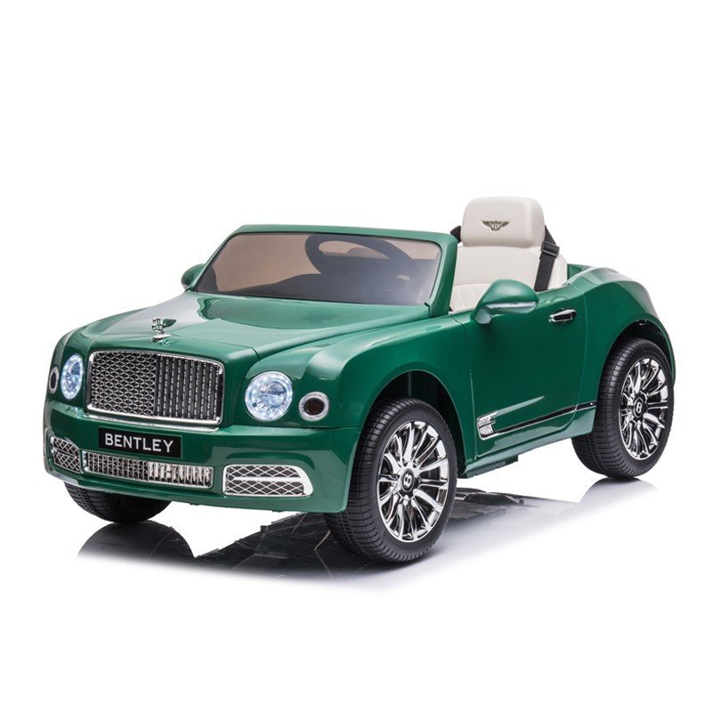 Procart Masina electrica pentru copii Bentley Mulsanne 2 motoare 35w mp3 maxim 30 kg telecomanda roti eva verde
