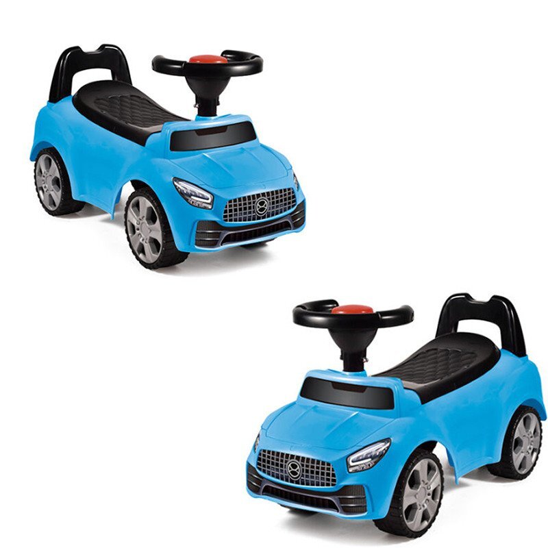 Procart Masinuta ride-on albastra sezut cu spatar integrat 66x29x36 cm
