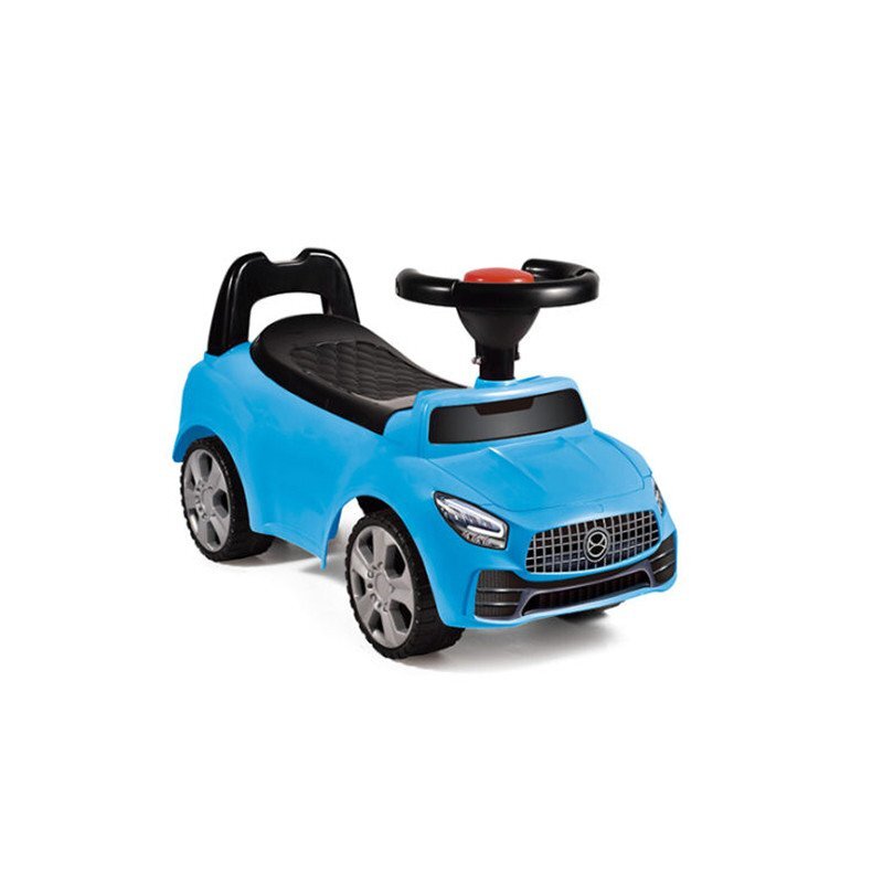 Procart Masinuta ride-on albastra sezut cu spatar integrat 66x29x36 cm