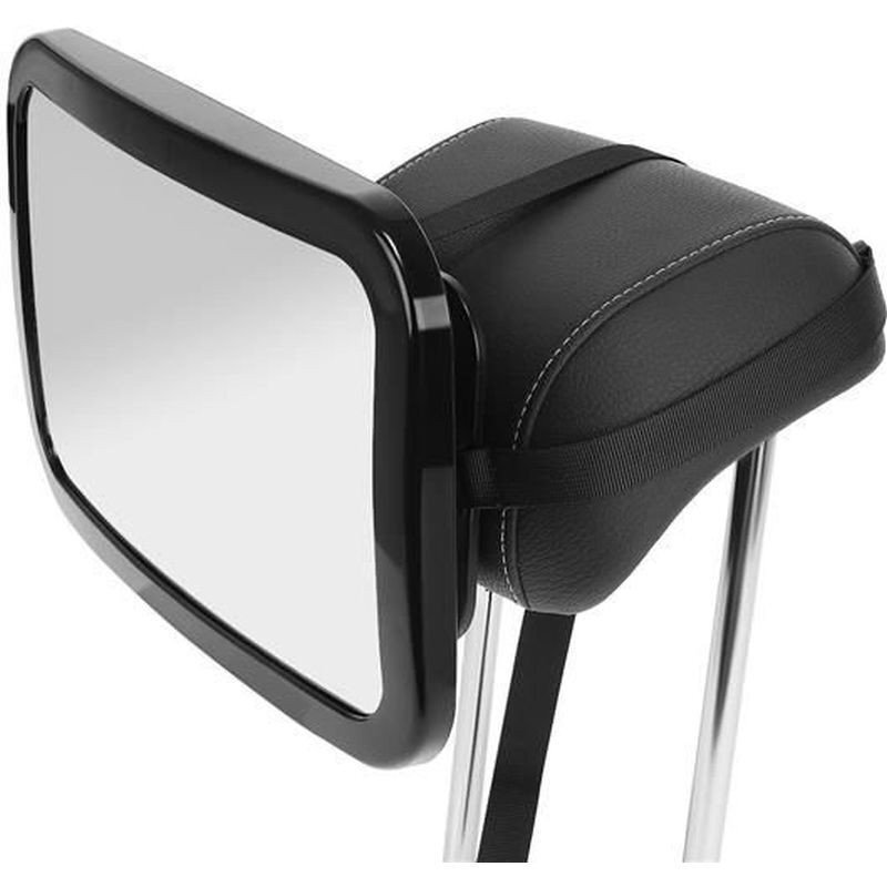 Procart Oglinda auto pentru supraveghere bebelusi rotire 360 grade fixare tetiera 30x19 cm