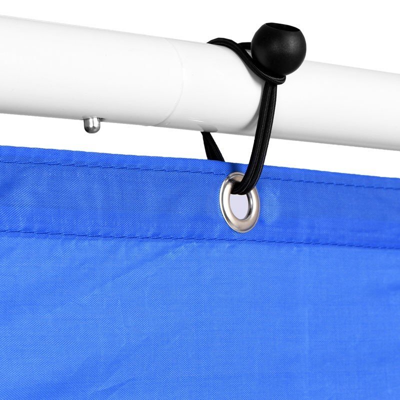 Procart Poarta de fotbal cu 5 tinte pentru antrenament 240x150x90 cm profil 32 mm otel albalbastru