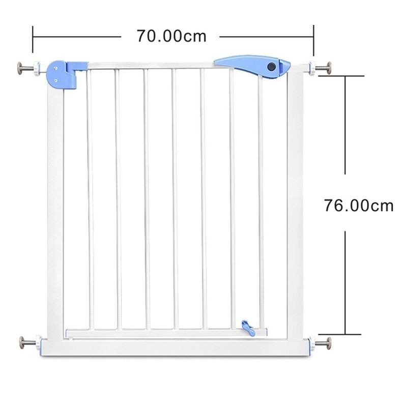 Procart Poarta metalica de siguranta pentru copii deschidere dubla reglabila 75-85 cm protectie scari