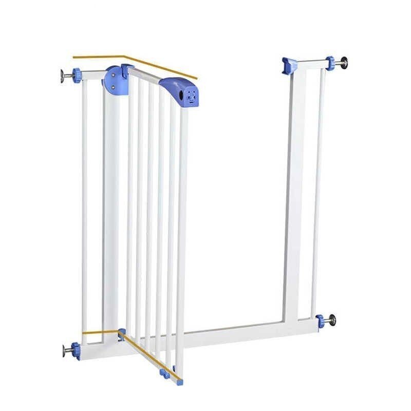 Procart Poarta metalica de siguranta pentru copii deschidere dubla reglabila 75-85 cm protectie scari