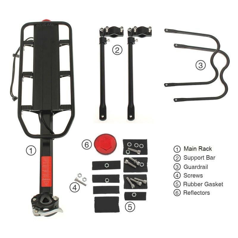 Procart Portbagaj bicicleta universal sustinere triunghiulara margini protectie
