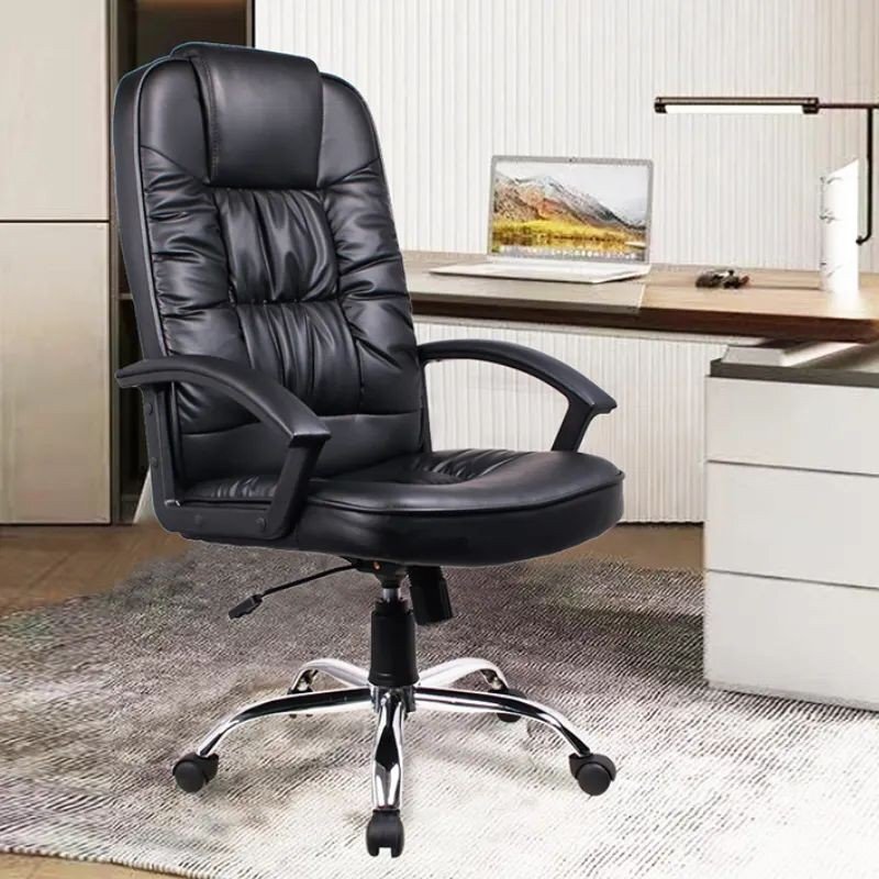 Procart Scaun ergonomic directorial inaltime reglabila 108-118 cm rotativ maxim 150 kg negru