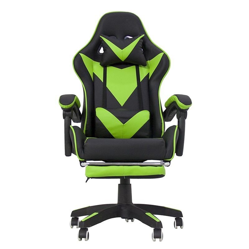 Procart Scaun ergonomic gaming spatar rabatabil suport lombar suport retractabil picioare tetiera inaltime reglabila 122-130 cm