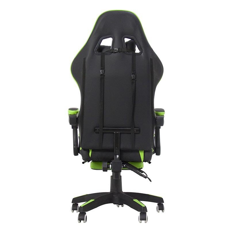 Procart Scaun ergonomic gaming spatar rabatabil suport lombar suport retractabil picioare tetiera inaltime reglabila 122-130 cm