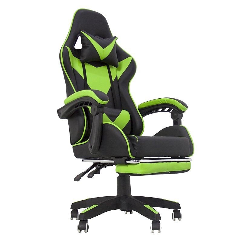 Procart Scaun ergonomic gaming spatar rabatabil suport lombar suport retractabil picioare tetiera inaltime reglabila 122-130 cm