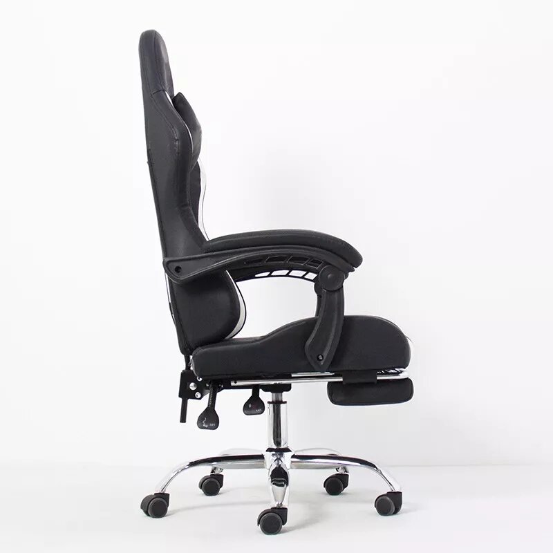 Procart Scaun ergonomic pentru gaming cotiere tetiera suport lombar spatar rabatabil suport picioare inaltime reglabila