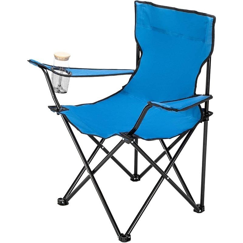 Procart Scaun pliabil camping manere suport pahar 50x82x80 cm
