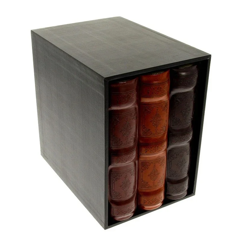 Procart Set 3 albume format 10x15 600 poze piele ecologica cutie decorativa lemn