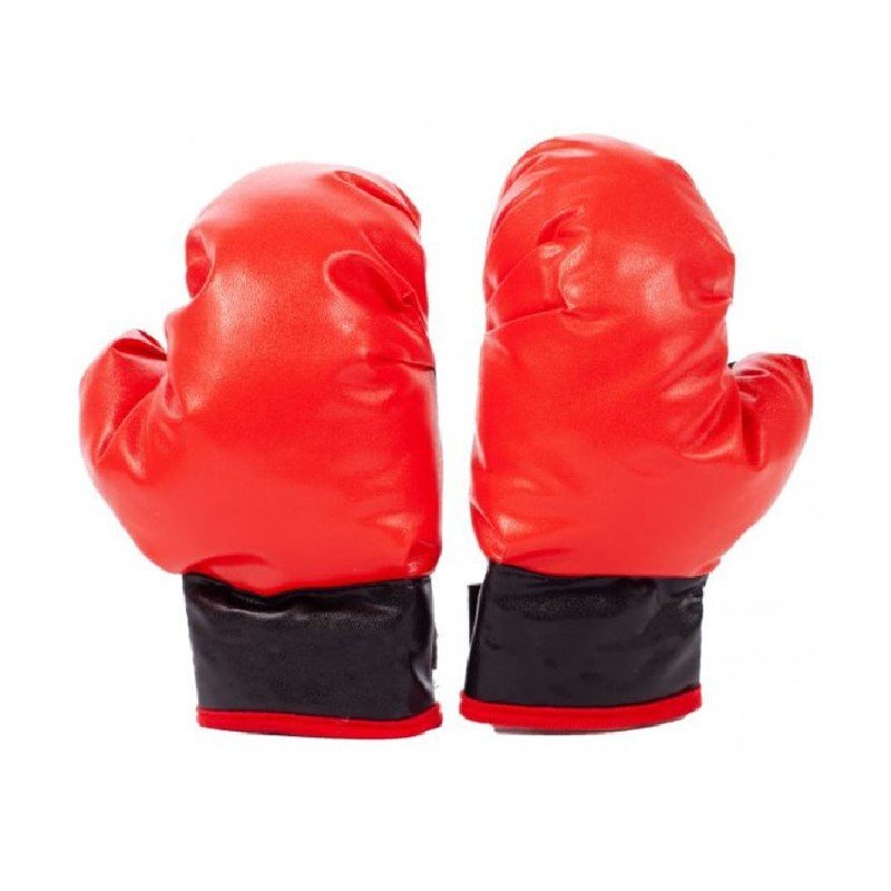 Procart Set de box pentru copii manusi si para box pompa pentru umflat inaltime relgabila 70-106 cm