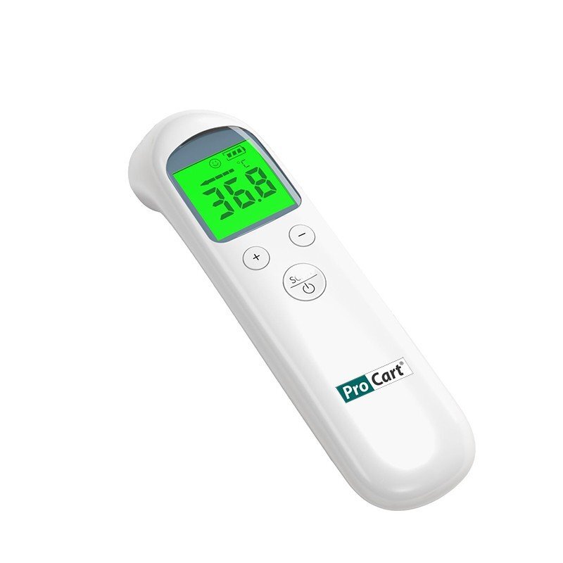 Procart Termometru digital non contact led corp si suprafete cu infrarosu dispozitiv medical memorie alarma