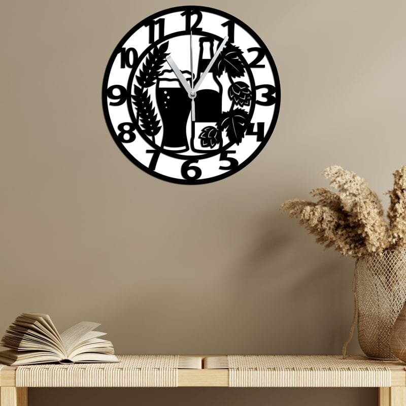 Promotional Print Ceas de perete model Bere material MDF diametru 30 cm