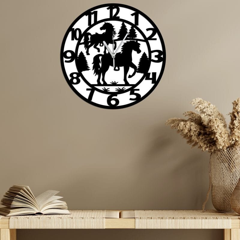Promotional Print Ceas de perete model Cai material MDF diametru 30 cm