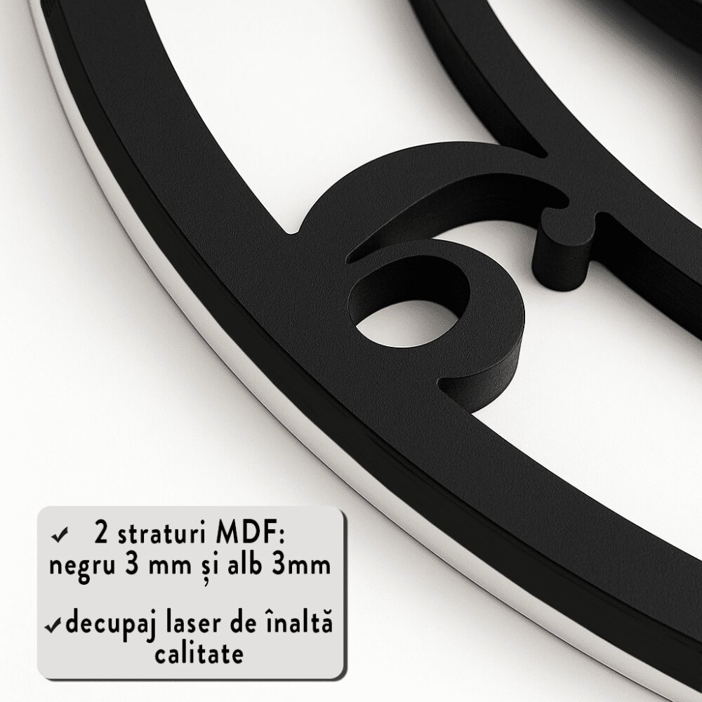Promotional Print Ceas de perete model Pisici material MDF diametru 30 cm
