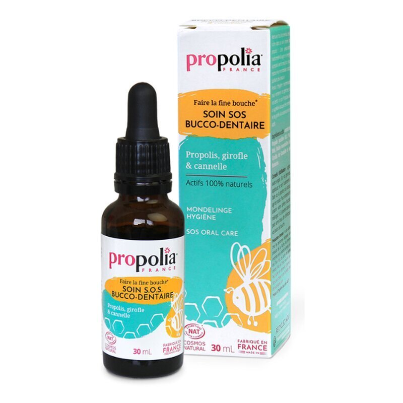 Propolia SOS solutie pentru ingrijire orala naturala cu propolis cuisoare si scortisoara ecologica 30 ml