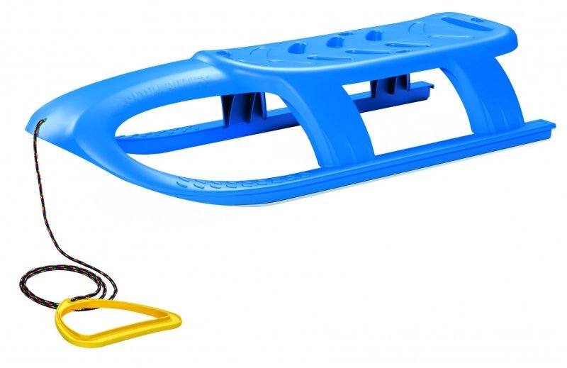 Prosperplast Sanie Bullet albastra copii si adulti sina alunecare din otel 102.5x40x23cm greutate maxima suportata 100 kg