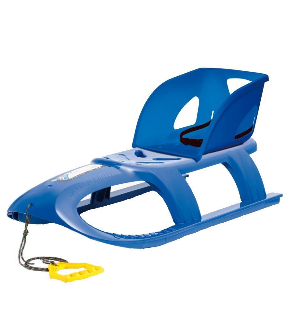 Prosperplast Sanie Bullet cu scaun ergonomic pentru copii albastra centura de siguranta sina alunecare din otel 102.5x40x23cm