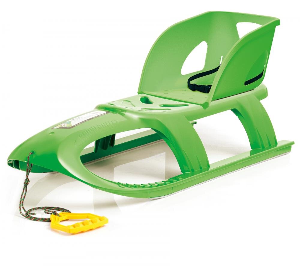 Prosperplast Sanie Bullet cu scaun ergonomic pentru copii verde centura de siguranta talpa alunecare din otel 102.5x40x23cm