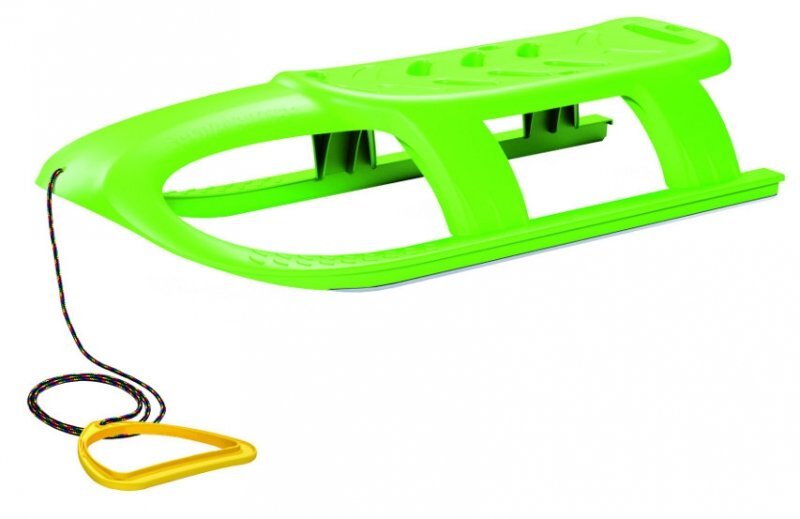 Prosperplast Sanie Bullet verde copii si adulti sina alunecare din otel 102.5x40x23cm greutate maxima suportata 100 kg
