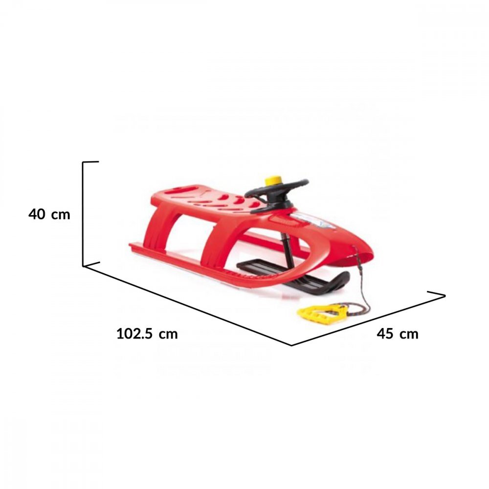 Prosperplast Sanie cu volan Bullet Control Red