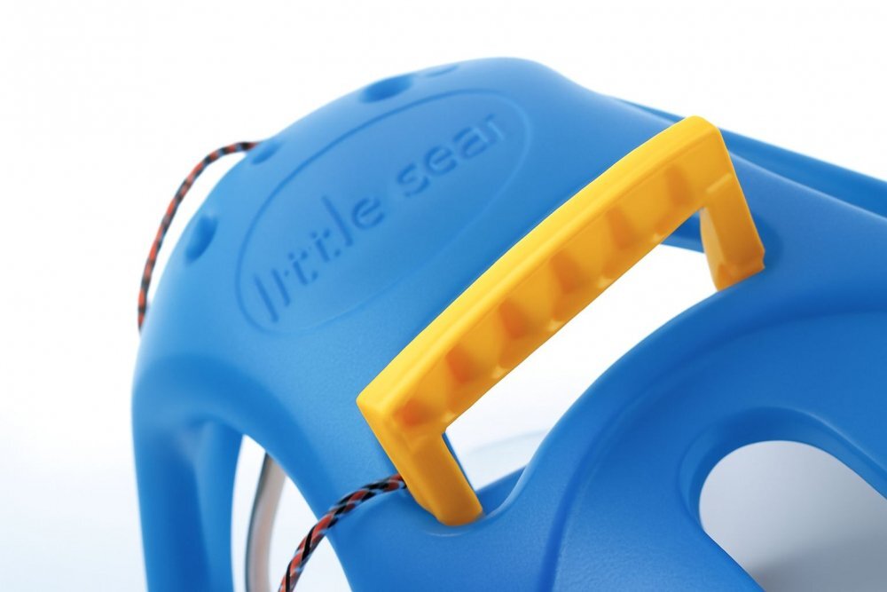 Prosperplast Sanie Little Seal albastra copii si adulti usoara robusta cu sina alunecare din otel 86x46x25 cm
