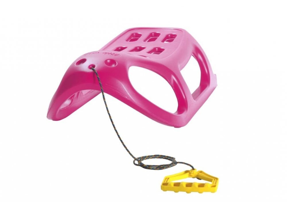 Prosperplast Sanie Little Seal roz copii si adulti usoara robusta cu sina alunecare din otel 86x46x25 cm